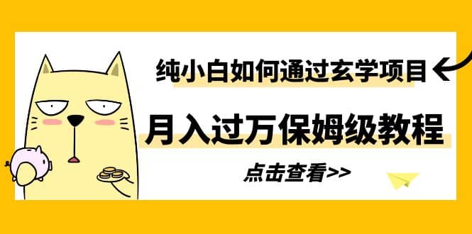 纯小白如何通过玄学项目月入过万保姆级教程-学知网