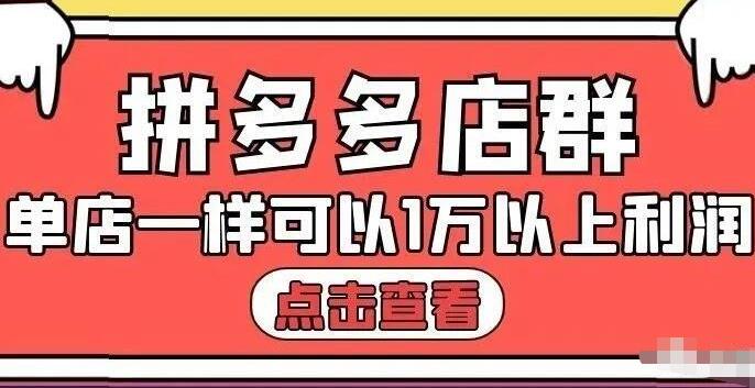 拼多多店群单店一样可以产出1万5以上利润【付费文章】-学知网