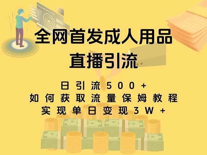 最新全网独创首发，成人用品直播引流获客暴力玩法，单日变现3w保姆级教程-学知网