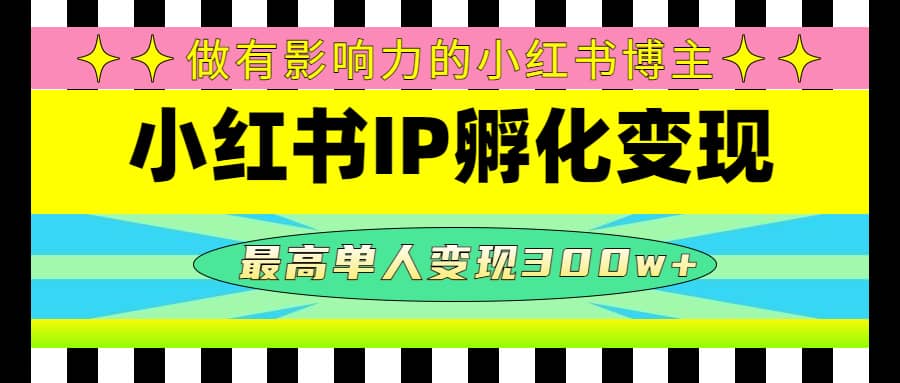 某收费培训-小红书IP孵化变现：做有影响力的小红书博主-学知网