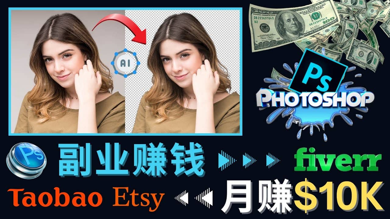 掌握PS修图技能，月赚5000美元以上 – 利用Adobe Photoshop赚钱的3种途径-学知网