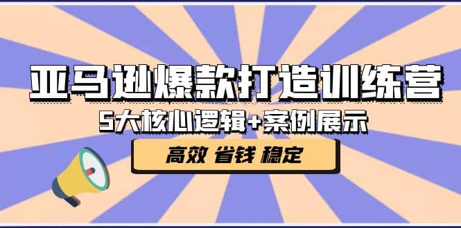 亚马逊爆款打造训练营：5大核心逻辑+案例展示 打造爆款链接 高效 省钱 稳定-学知网