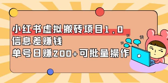 小红书虚拟搬砖项目1.0，可批量操作-学知网