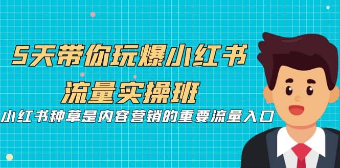 5天带你玩爆小红书流量实操班，小红书种草是内容营销的重要流量入口-学知网