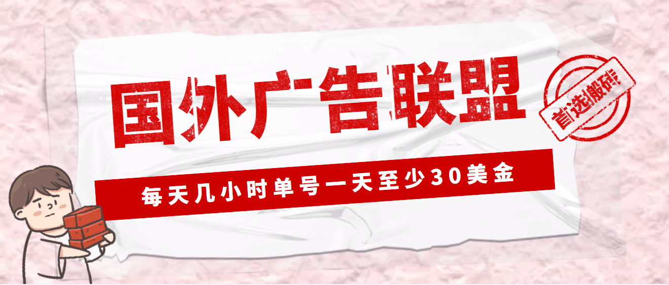 外面收费1980最新国外LEAD广告联盟搬砖项目，单号一天至少30美元(详细教程)-学知网