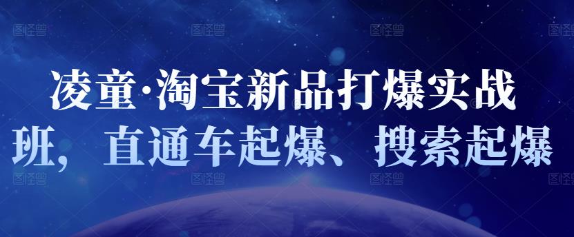 凌童·淘宝新品打爆实战班，直通车起爆、搜索起爆-学知网