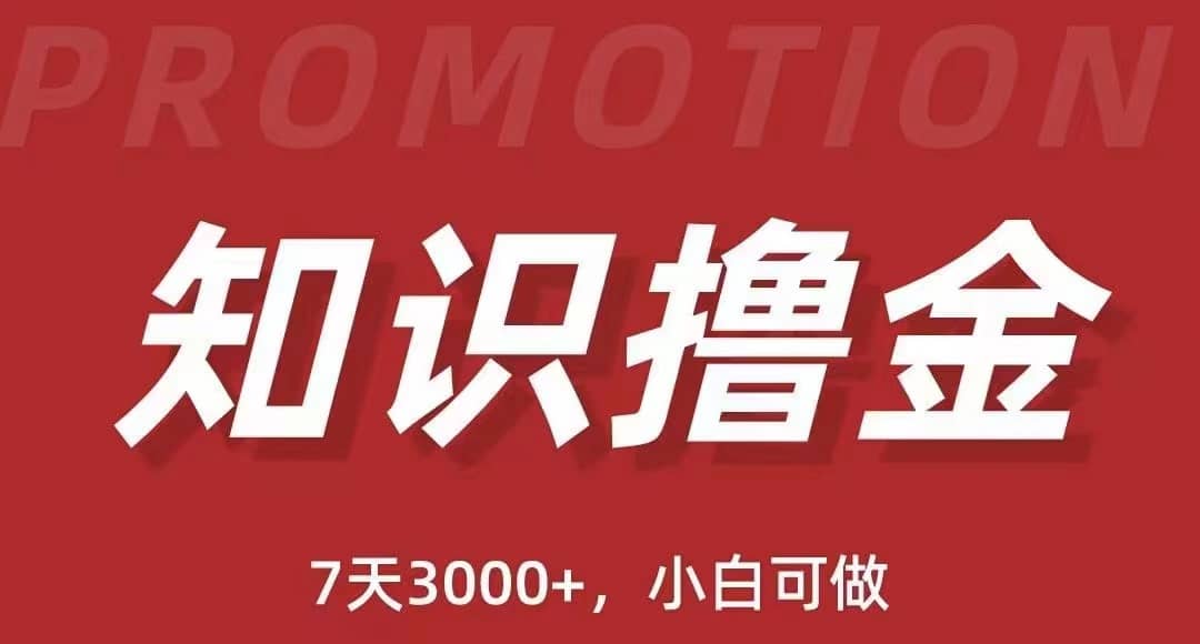 抖音知识撸金项目：执行力强当天见收益(教程+资料)-学知网