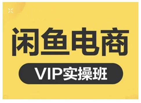 闲鱼电商零基础入门到进阶VIP实战课程，帮助你掌握闲鱼电商所需的各项技能-学知网