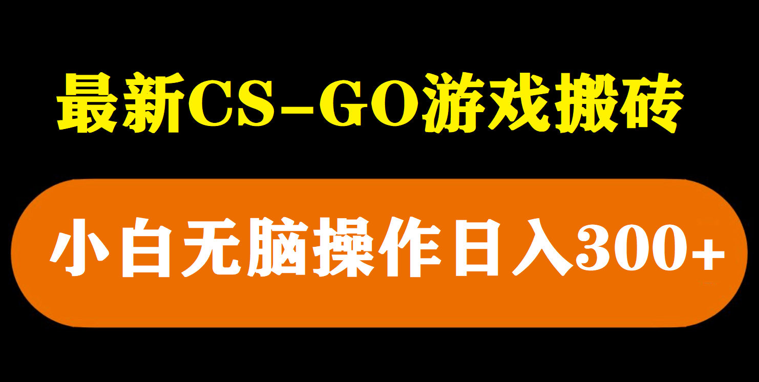 最新csgo游戏搬砖游戏，无需挂机小白无脑也能日入300+-学知网