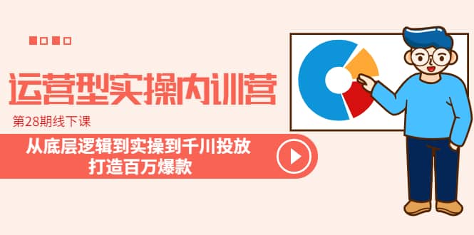 运营型实操内训营-第28期线下课 从底层逻辑到实操到千川投放 打造百万爆款-学知网