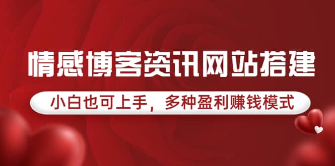 情感博客资讯网站搭建教学，小白也可上手，多种盈利赚钱模式（教程+源码）-学知网
