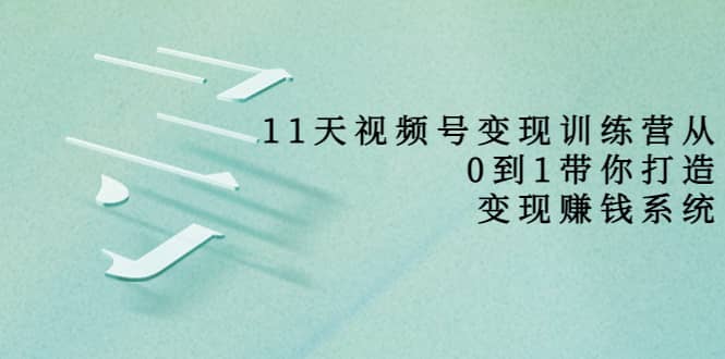 好望角·11天视频号变现训练营，从0到1打造变现赚钱系统（价值398）-学知网