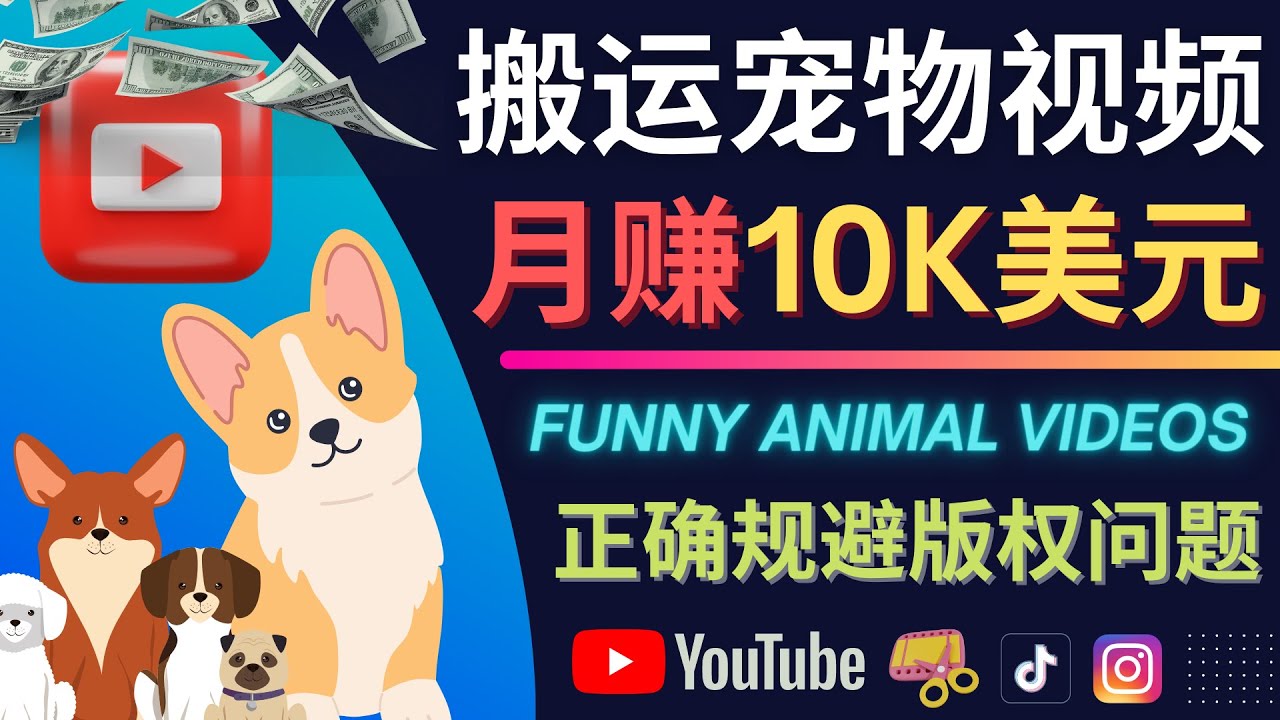 搬运TIKTOK视频到YouTube，并进行二次创作，月赚1万美元以上-学知网