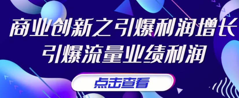 《商业创新之引爆利润增长》引爆流量业绩利润-学知网