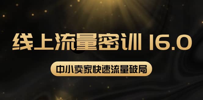 2022秋秋线上流量密训16.0：包含 暴力引流10W+中小卖家流量破局技巧 等等！-学知网