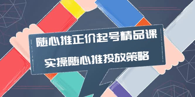 随心推正价起号精品课，实操随心推投放策略（5节课-价值298）-学知网