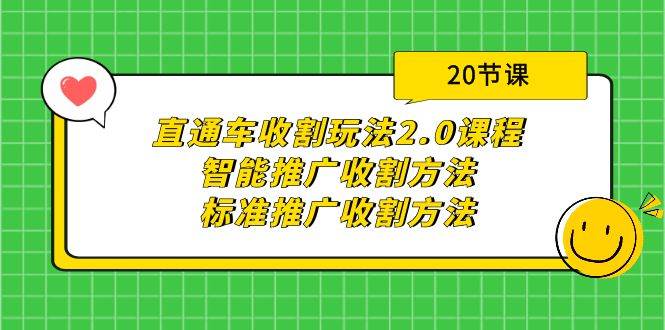 直通车收割玩法2.0课程：智能推广收割方法+标准推广收割方法（20节课）-学知网