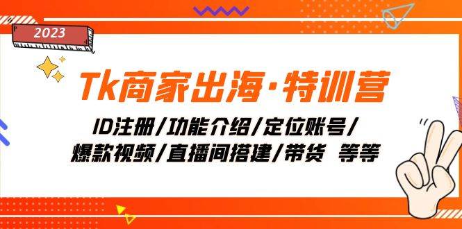 Tk商家出海·特训营：ID注册/功能介绍/定位账号/爆款视频/直播间搭建/带货-学知网