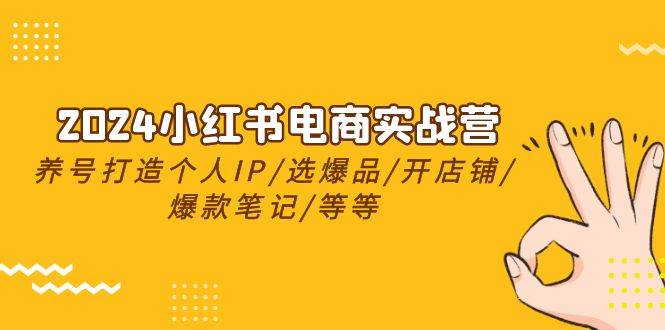 2024小红书电商实战营，养号打造IP/选爆品/开店铺/爆款笔记/等等（24节）-学知网