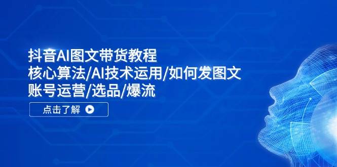 抖音AI图文带货教程：核心算法/AI技术运用/如何发图文/账号运营/选品/爆流-学知网