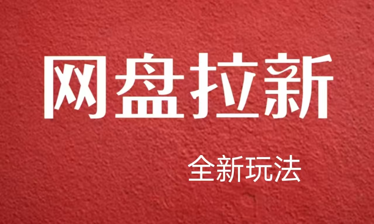 【新思路】网盘拉新直接爆单，日入四位数玩法，新手可快速上手-学知网