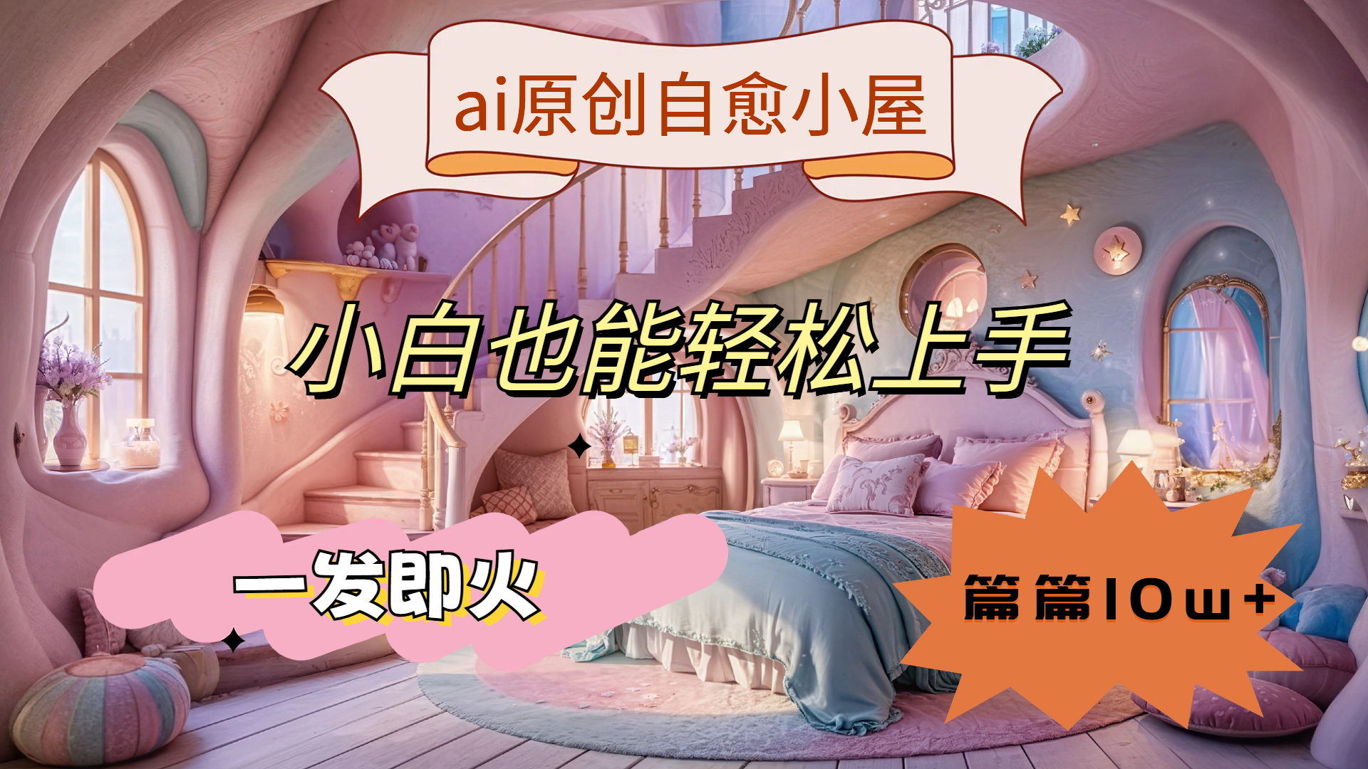 ai原创治愈小屋，小白也能轻松上手，一发即火，篇篇10w+-学知网