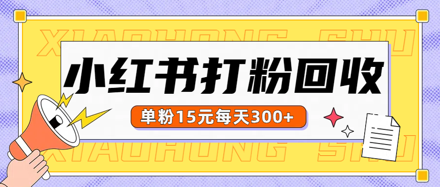 小红书打粉，单粉15元回收每天300+-学知网
