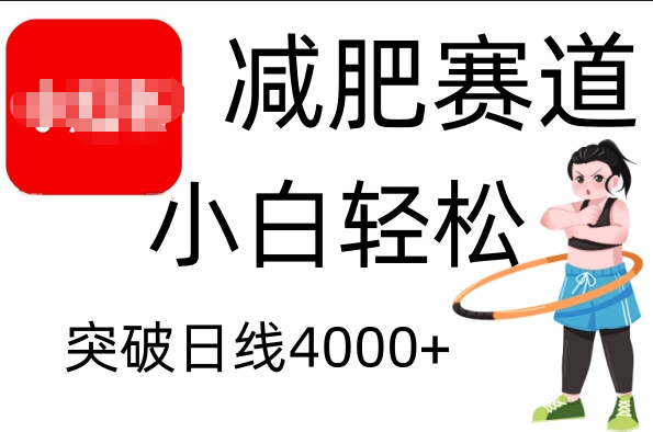 小红书减肥赛道，小白轻松日利润4000+-学知网